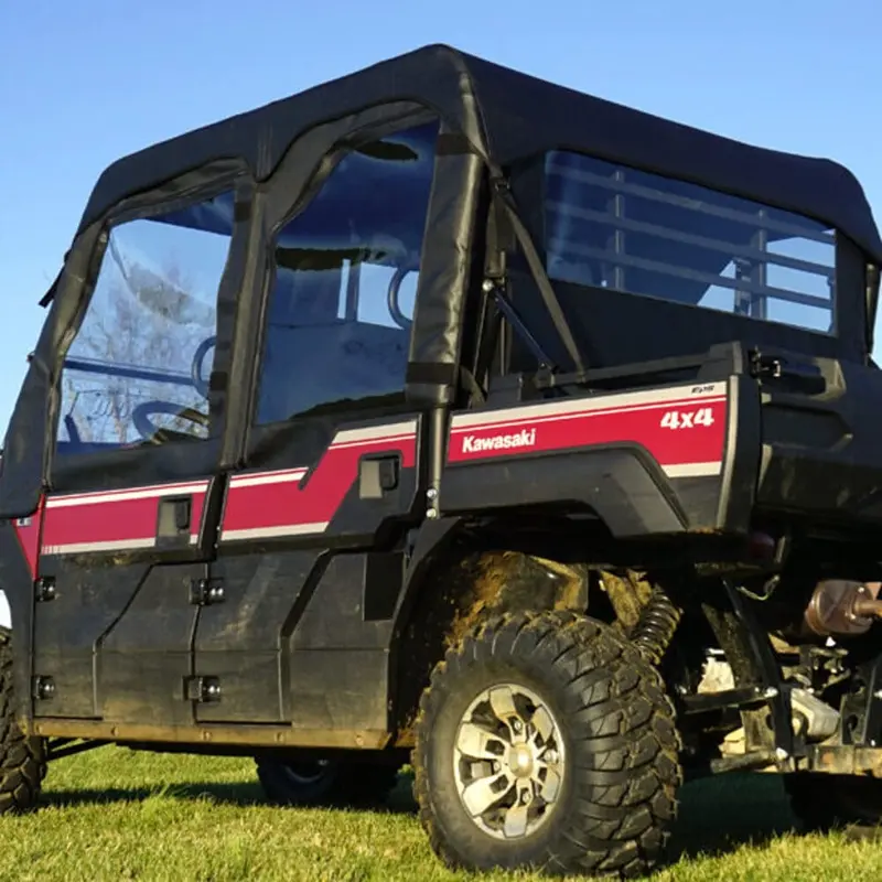 Seizmik '15-'25 Kawasaki Mule Pro Fxt Soft Upper Doors W/ Zipper 1