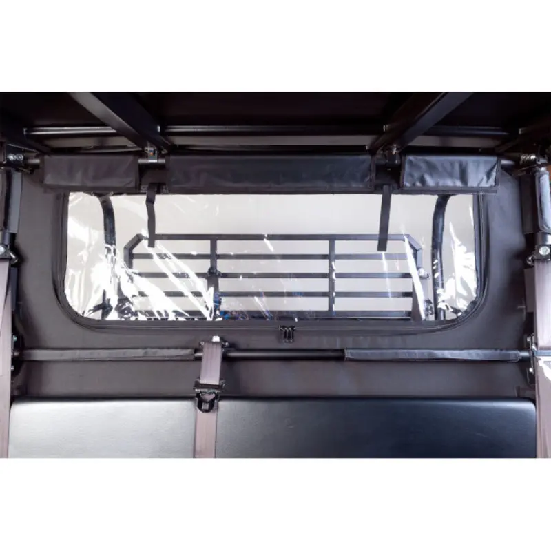 Seizmik '15-'26 Kawasaki Mule Pro Fx/Fxt Soft Rear Windshield & Dust Panel 1