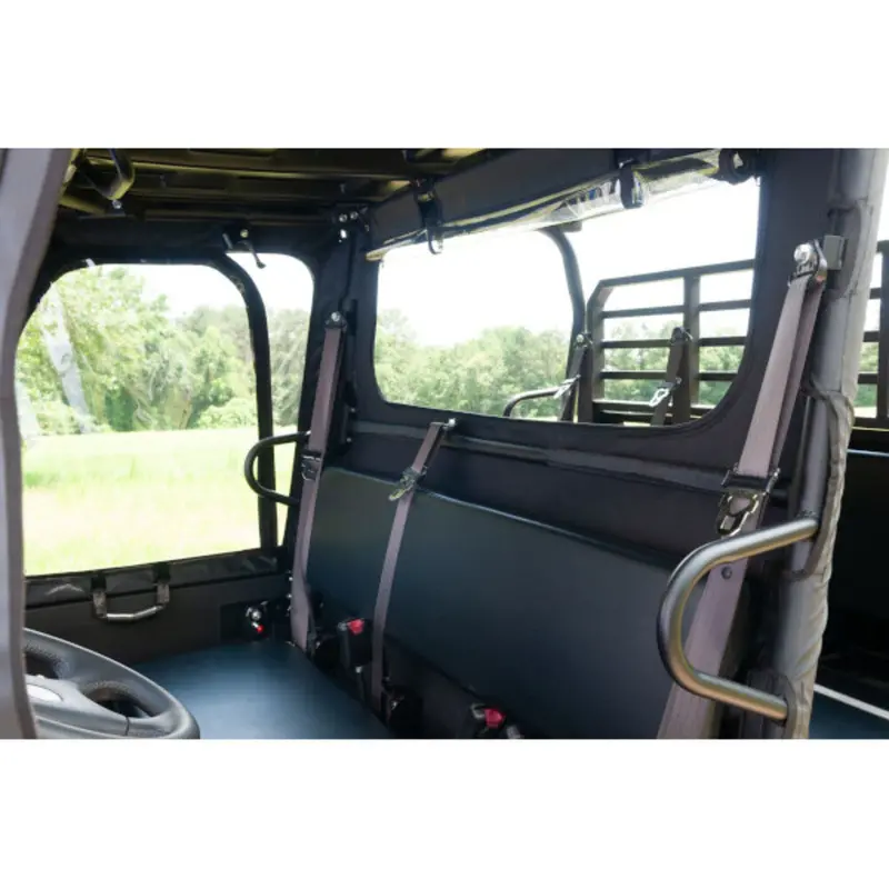 Seizmik '15-'26 Kawasaki Mule Pro Fx/Fxt Soft Rear Windshield & Dust Panel 2