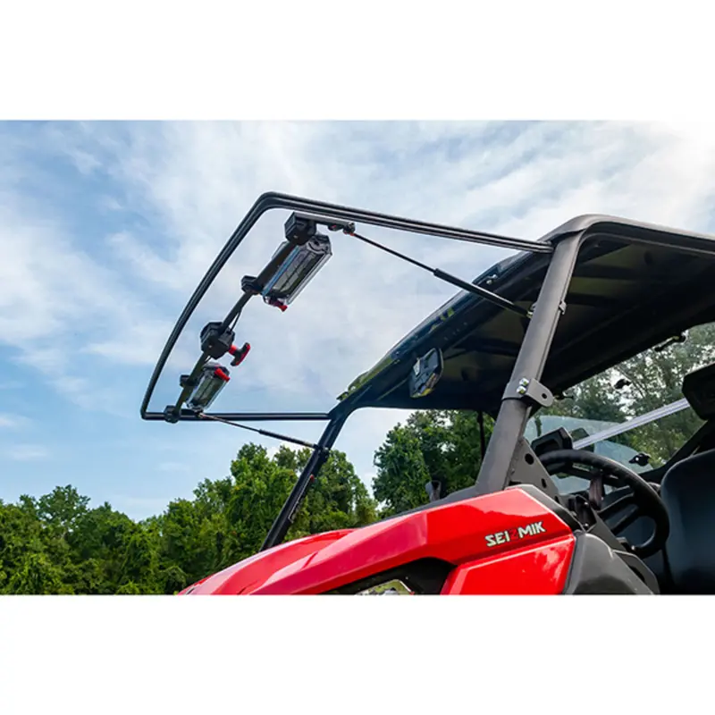 Seizmik '16-'26 Can-Am Defender Hd7 Scratch Res Poly Flip Up Versa Vent Windshield 2