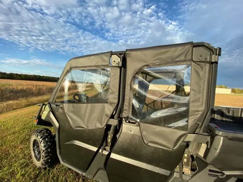 Seizmik '17-'22 Can-Am Defender Max Soft Upper Doors With Zipper 2