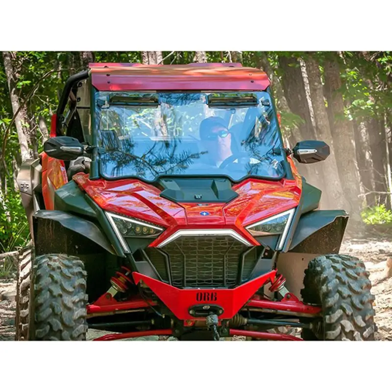 Seizmik '20-'24 Polaris Rzr Pro Xp Toolless Versa-Vent Scratch Resistant Hard Coated Windshield Kit 2