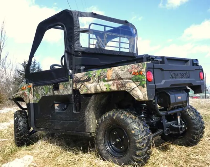 Seizmik '20-'25 Kawasaki Mule Pro-Mx Soft Doors And Rear Windshield W/ Zipper 1