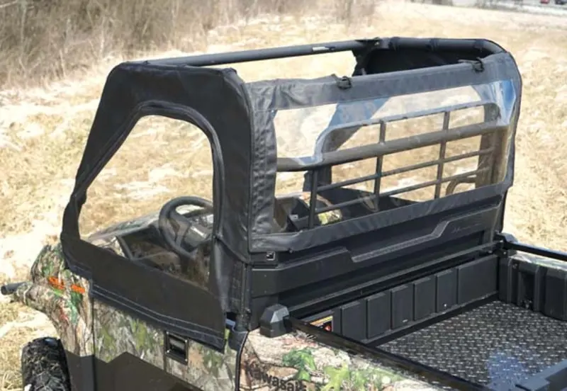 Seizmik '20-'25 Kawasaki Mule Pro-Mx Soft Doors And Rear Windshield W/ Zipper 2