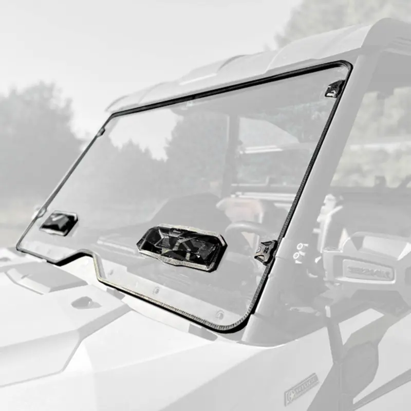 Seizmik '24-'25 Kawasaki Ridge Toolless Versa-Vent Scratch Resistant Polycarbonate Windshield 1