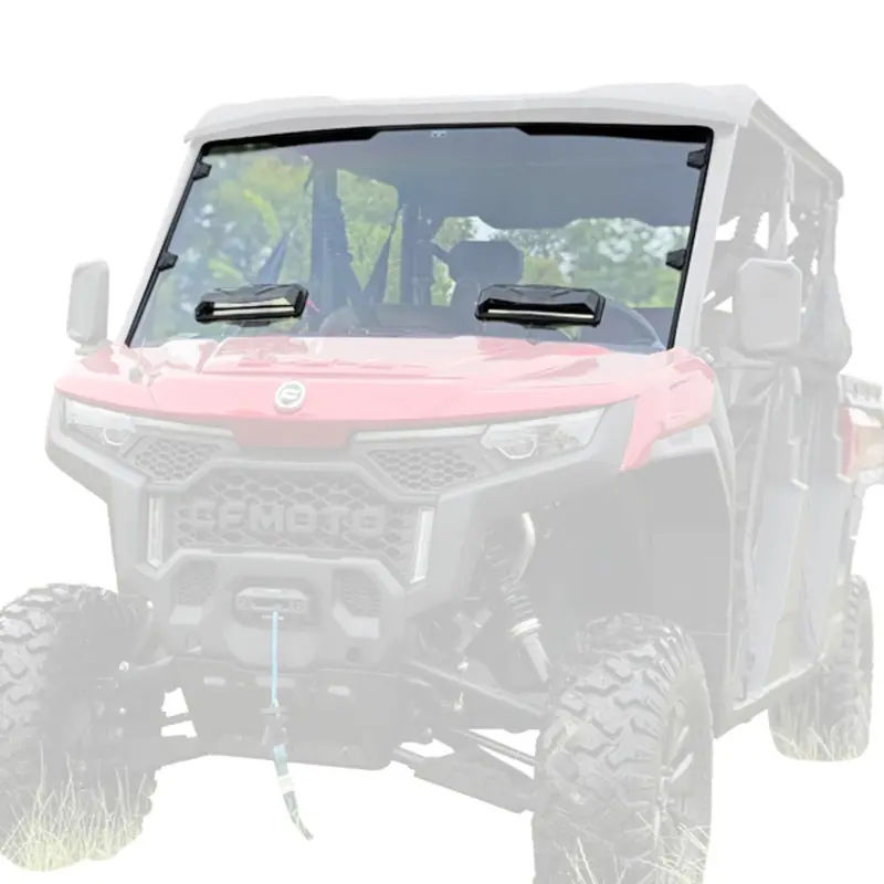 Seizmik '25 Cf Moto Uforce U10 Pro Toolless Versa-Vent Scratch Resistant Hard Coated Windshield 1