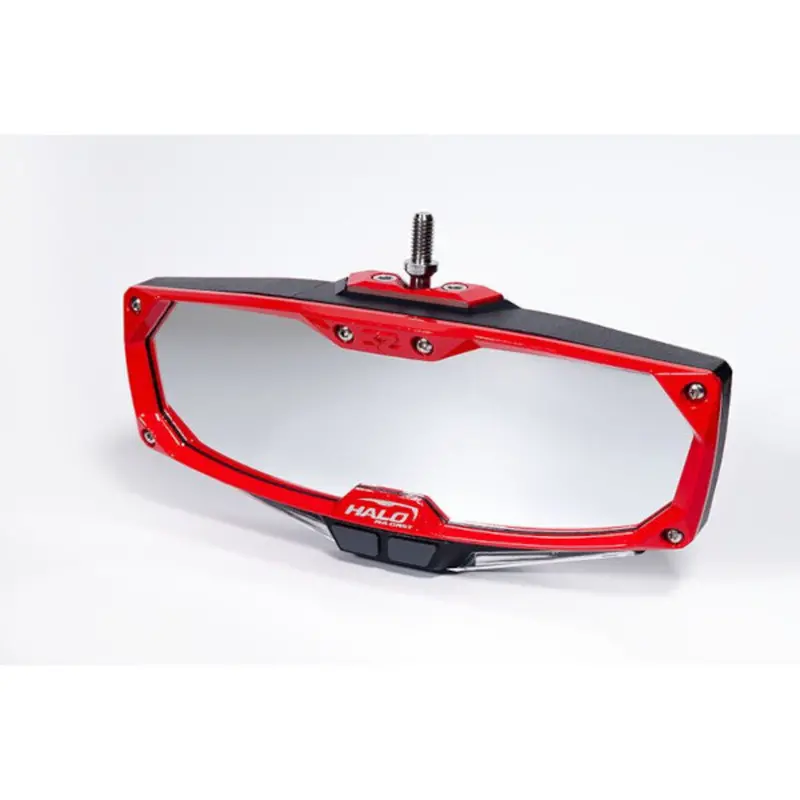 Seizmik Halo-Ra Series Cast Aluminum Trim Rearview Kit - Red 1