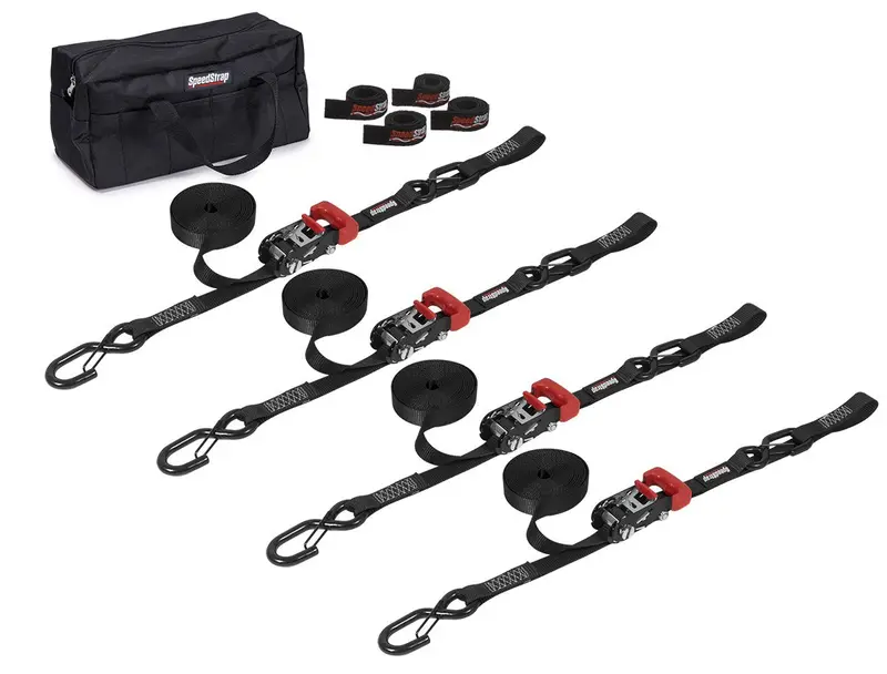 Speed Strap 1” Heavy Duty Motorcycle/Atv Tie-Down Kit 1