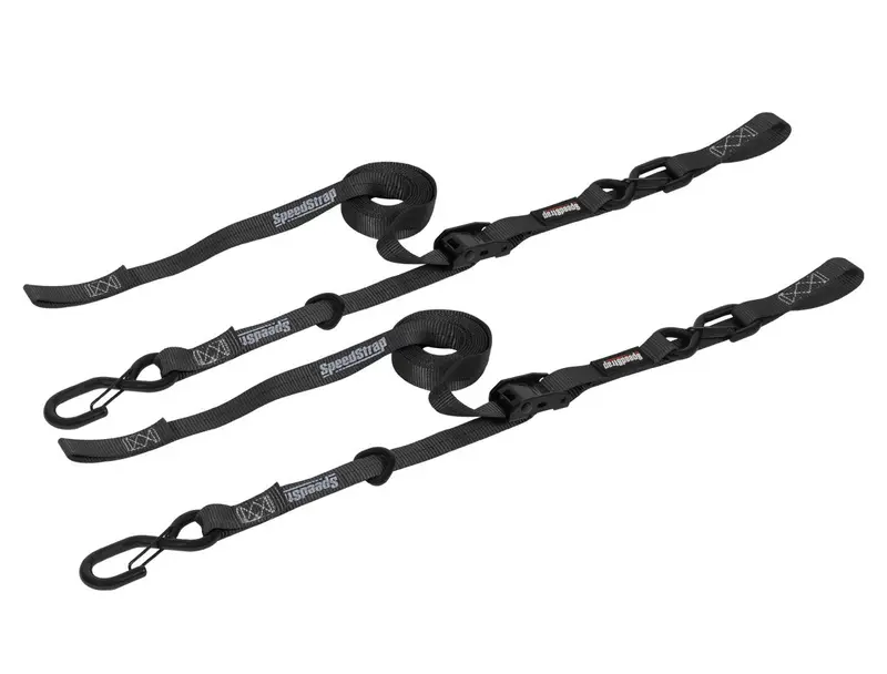 Speed Strap 1" X 10' Cam-Lock Tie Down With Snap S-Hooks And Soft-Tie - 2 Pack 1