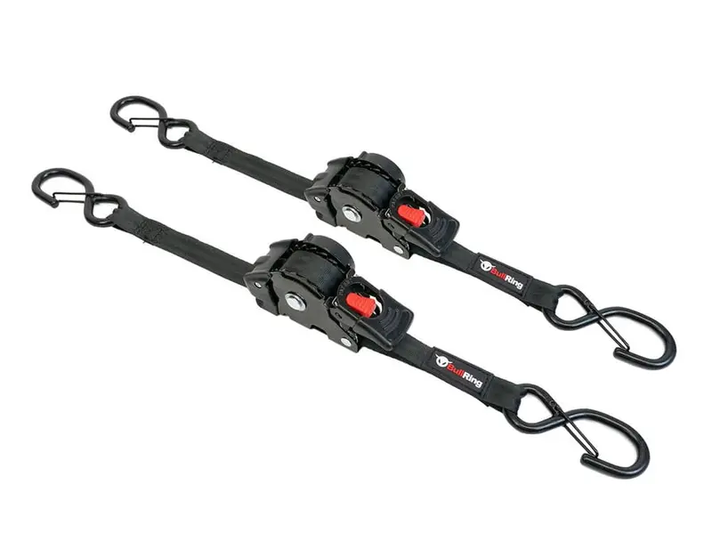 Speedstrap 1" X 10′ Retractable Ratchet Tie Down - 2 Pack 1