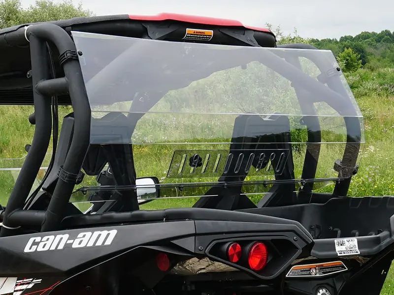 Spike '13-'20 Can-Am Commander/Maverick Rear Windshield With Sliding Vent 1