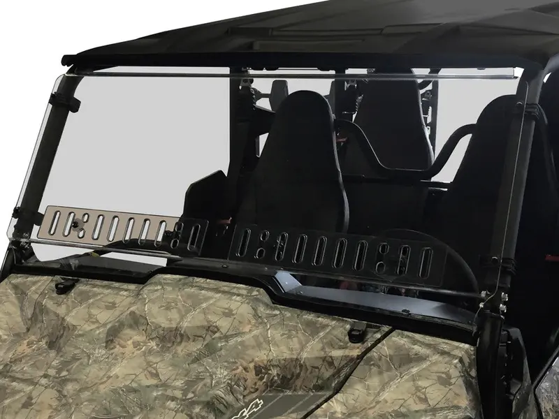 Spike '18-'20 Yamaha Wolverine X2/X4 Vented Windshield - Hard Coated 1