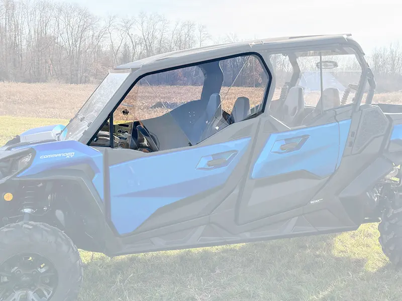 Spike Can-Am Commander Venting Polycarbonate Upper Doors Kit 1
