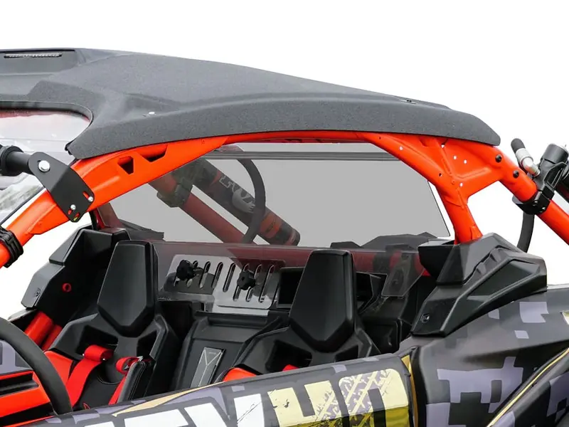 Spike Can Am Maverick X3 Rear Tinted/Vented Windshield 1