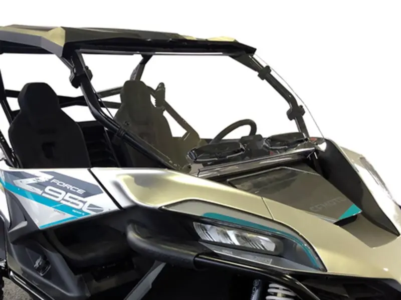 Spike Cf Moto Z-Force 950 Sport Dual Vent Front Windshield - Hard Coated 1