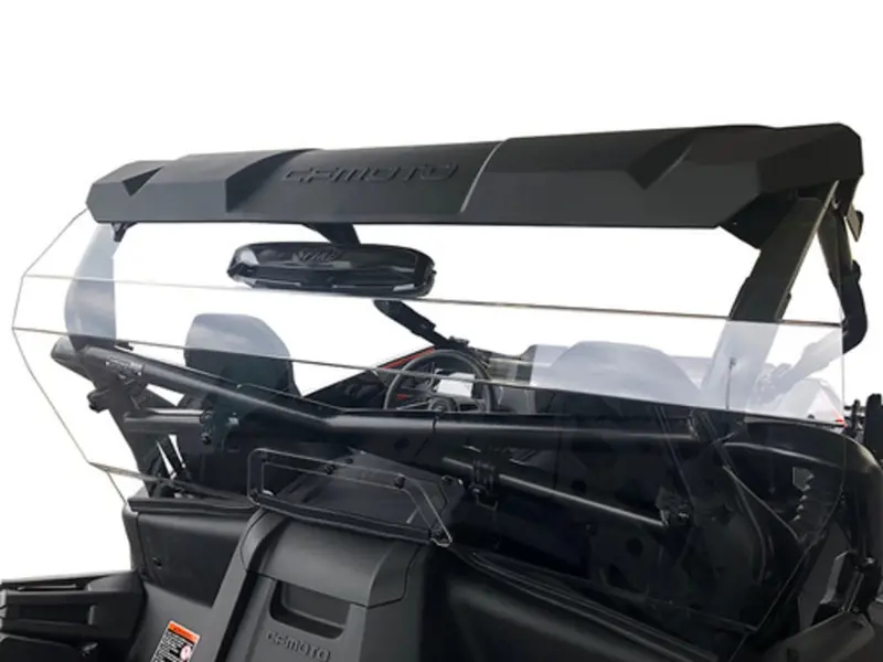 Spike Cf Moto Z-Force 950 Sport (Round Tube) Rear Vented Windshield - Gp 1