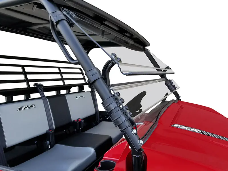 Spike Kawasaki Mule Pro-Fxr Scratch Resistant Full Tilting Windshield 1