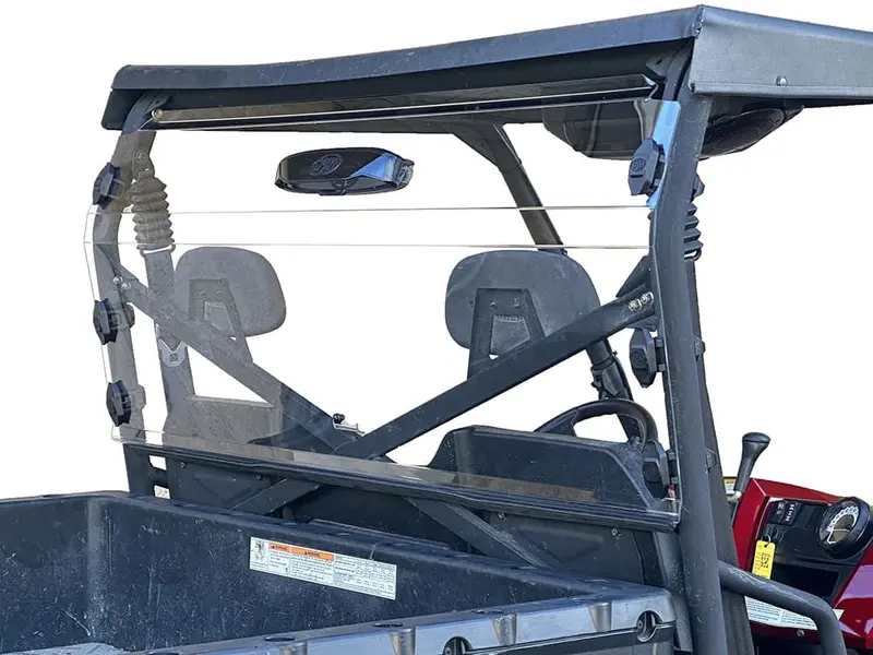 Spike Polaris Ranger Full-Size (Round Tubing) Rear Windshield With Vent - Gp 1