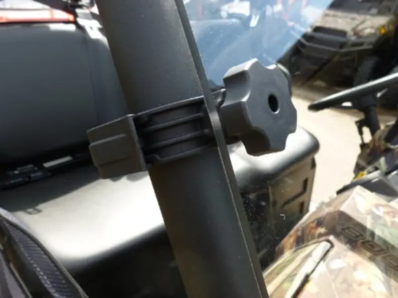 Spike Polaris Ranger Full Size (Round Tubing) Vented Scratch Resistant Windshield 1