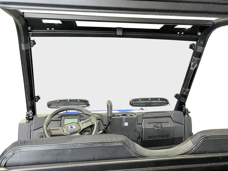 Spike Polaris Ranger Mid-Size Pro-Fit Full Vented Windshields With Hard Coated 1