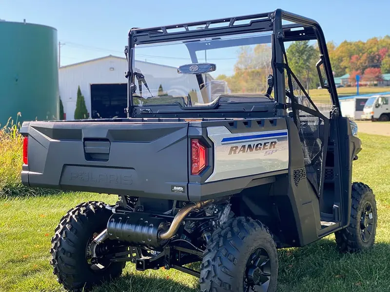 Spike Polaris Ranger Mid-Size Rear Vented Windshield 1