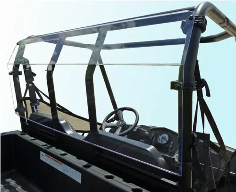 Spike Polaris Ranger Midsize Round Tubing Rear Windshield - General Purpose 1