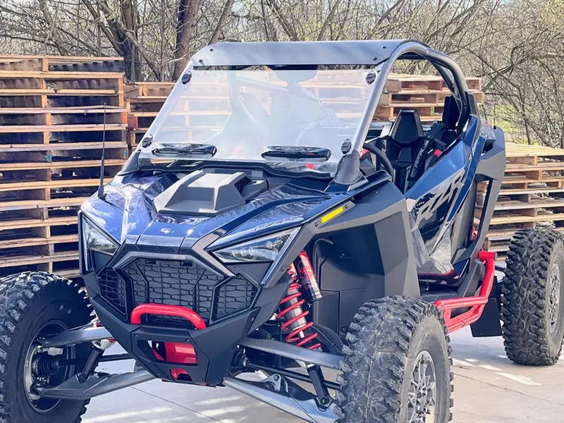 Spike Polaris Rzr Pro-R Dual Vented Front Windshield-Hc 2