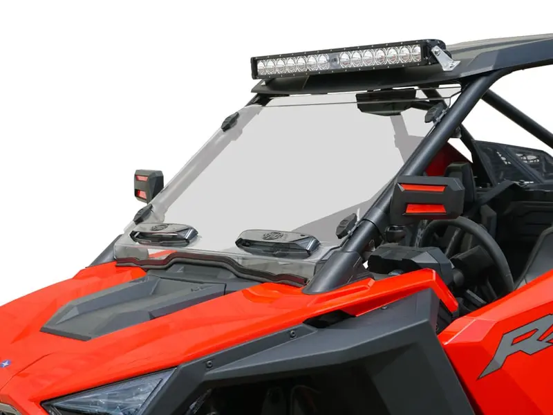 Spike Polaris Rzr Pro Venting Windshield Featuring Tool Less Rapid Release 1