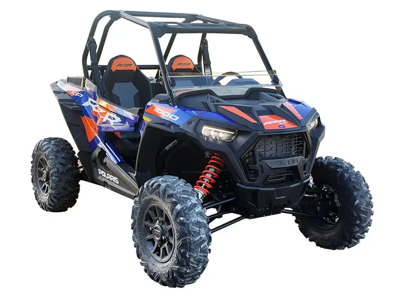 Spike Polaris Rzr Turbo-S/Xp 1000/Trail Short Windshield - Hard Coated 1