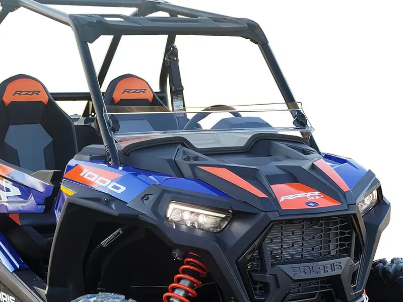 Spike Polaris Rzr Turbo-S/Xp 1000/Trail Short Windshield - Hard Coated 2