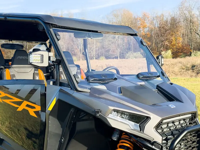Spike Polaris Rzr Xp/Xp-4 1000 Dual Vent Full Windshield - Hard Coated 1