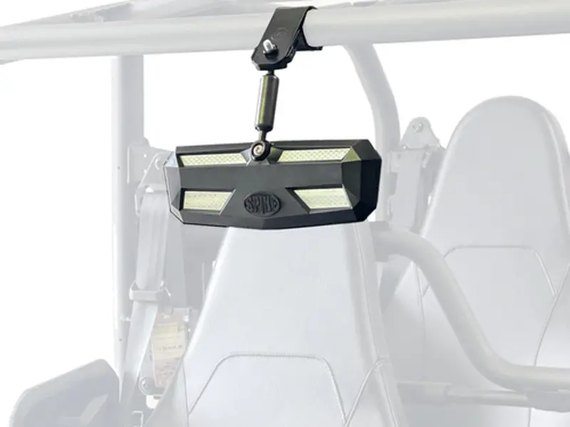 Spike Re-Flex Rear View Mirror - 1.5”-1.625” Cross Bar 2
