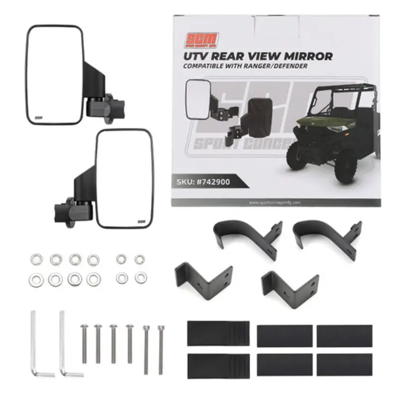 Spike Scm Side View Mirrors For Pro-Fit Roll Cages - 1 Pair 2