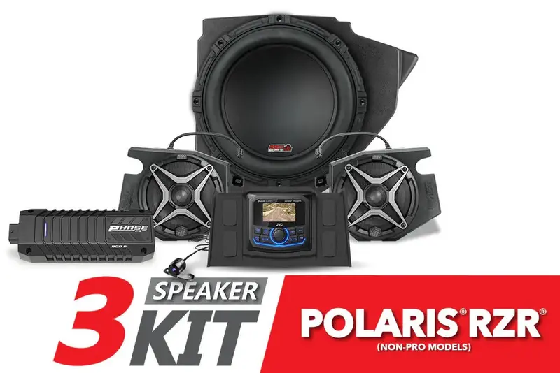Ssv Works '14-'23 Polaris Rzr V-Spec 3-Speaker Plug-&-Play Kit With Jvc 1