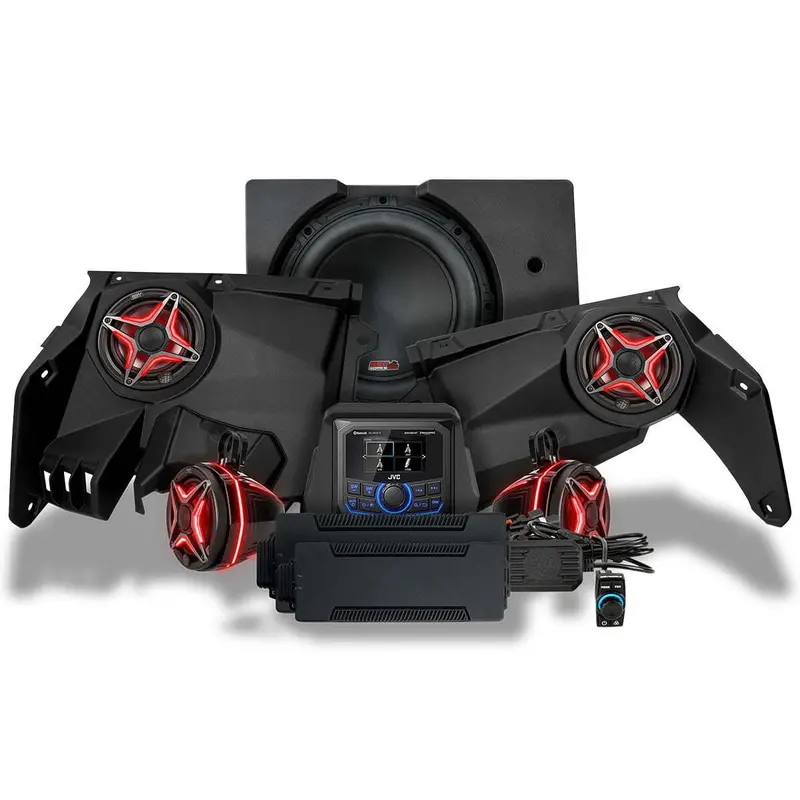 Ssv Works '17-'25 Can-Am Maverick X3, Phase-4 V-Spec 5-Speaker 1650Watt System With Jvc 1