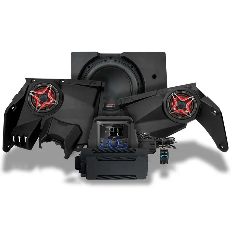 Ssv Works '17-'25 Can-Am X3 Phase-3 V-Spec 3-Speaker 1650Watt System With Jvc 1