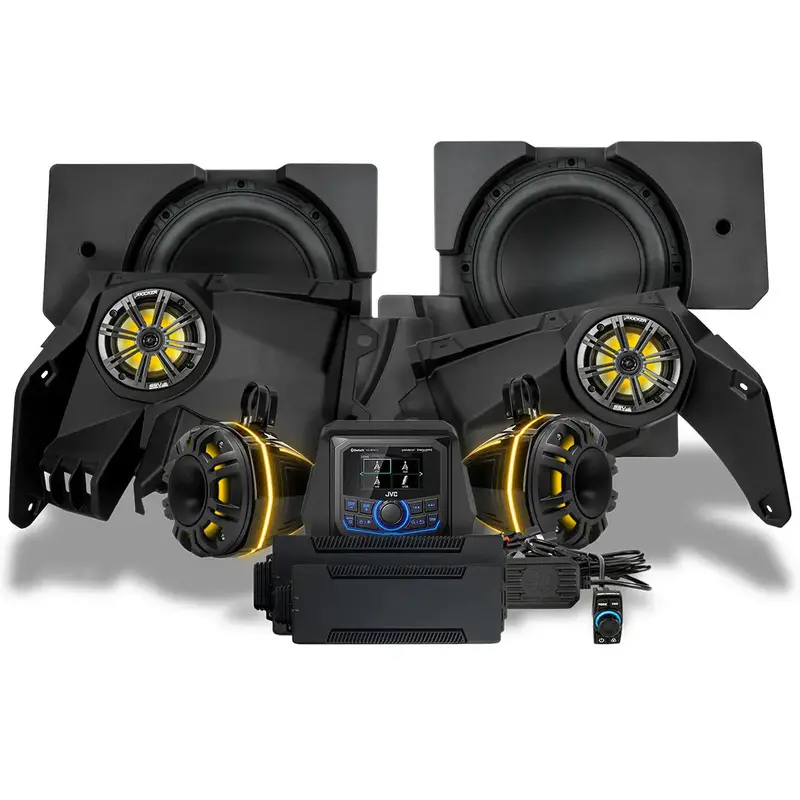 Ssv Works '17-'25 Can-Am X3, Phase-6 K-Spec 6-Speaker 1650Watt System With Jvc 1