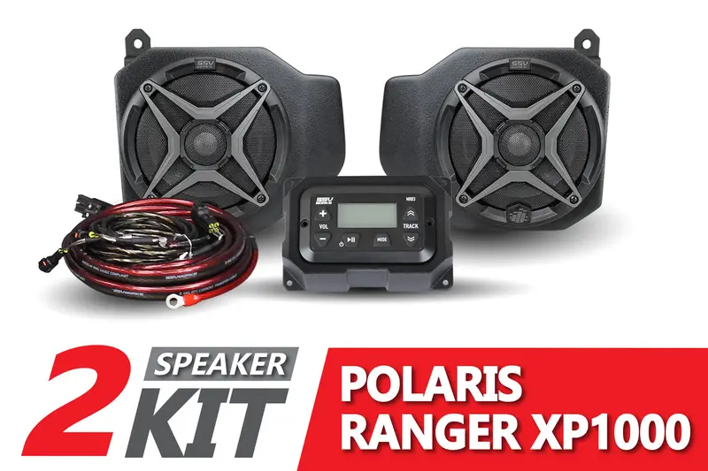 Ssv Works '18+ Polaris Ranger Xp 1000 2-Speaker Audio System 1