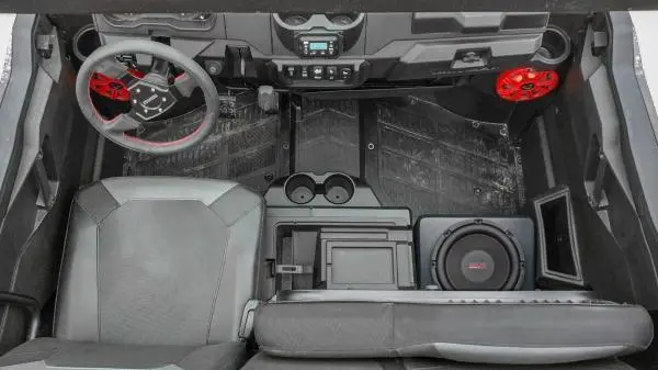Ssv Works '18+ Polaris Ranger Xp 1000 Weather Proof Amplified Underseat Subwoofer 2
