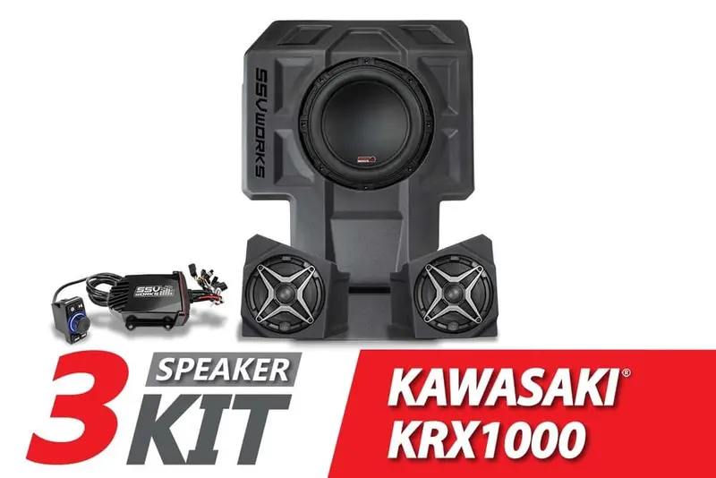 Ssv Works '20-'24 Kawasaki Krx1000 2-Seater A-Spec 3-Speaker Audio Kit 1