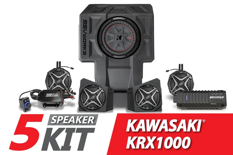 Ssv Works '20-'24 Kawasaki Krx1000 2-Seater A-Spec 5-Speaker Ssv Works Audio-Kit 1