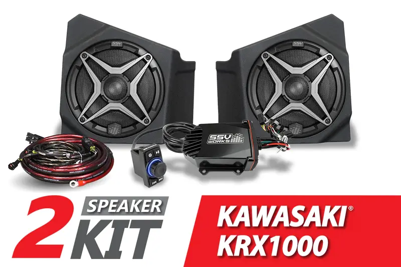 Ssv Works '20-'24 Kawasaki Krx1000 2-Speaker Ssv Works Audio-Kit 1