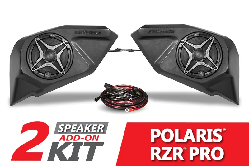 Ssv Works '20-'24 Polaris Rzr Pro Rear-Door 6.5" Add-On Speaker-Pods 1