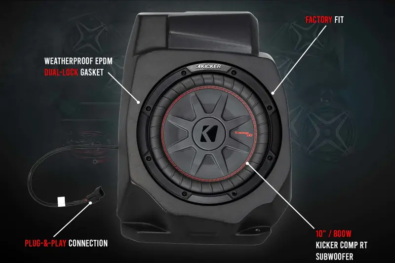 Ssv Works '20-'24 Polaris Rzr Pro Under-Dash 10" Subwoofer-Enclosure (Unloaded) 2