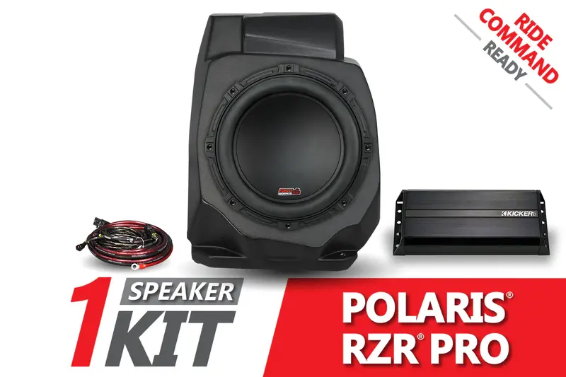 Ssv Works '20-'24 Rzr Pro Under-Dash 10" Subwoofer Enclosure Add-On For Ride Command (Ssv Sub) 1