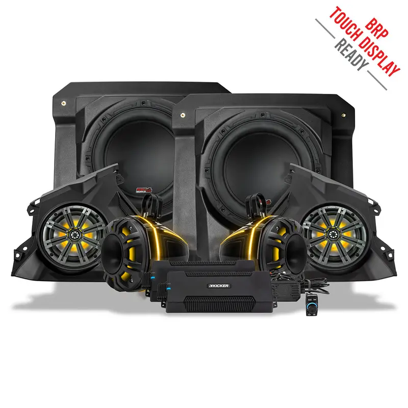 Ssv Works '24-'25 Can-Am Maverick R Phase-6 K-Spec 1650Watt 6-Speaker Stereo System With Kicker Horns 1