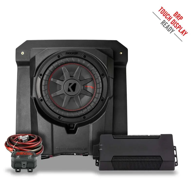 Ssv Works '24-'26 Can-Am Maverick R 4 Seater Rear Seat Plug & Play Dual Subwoofer Add-On Kit 1