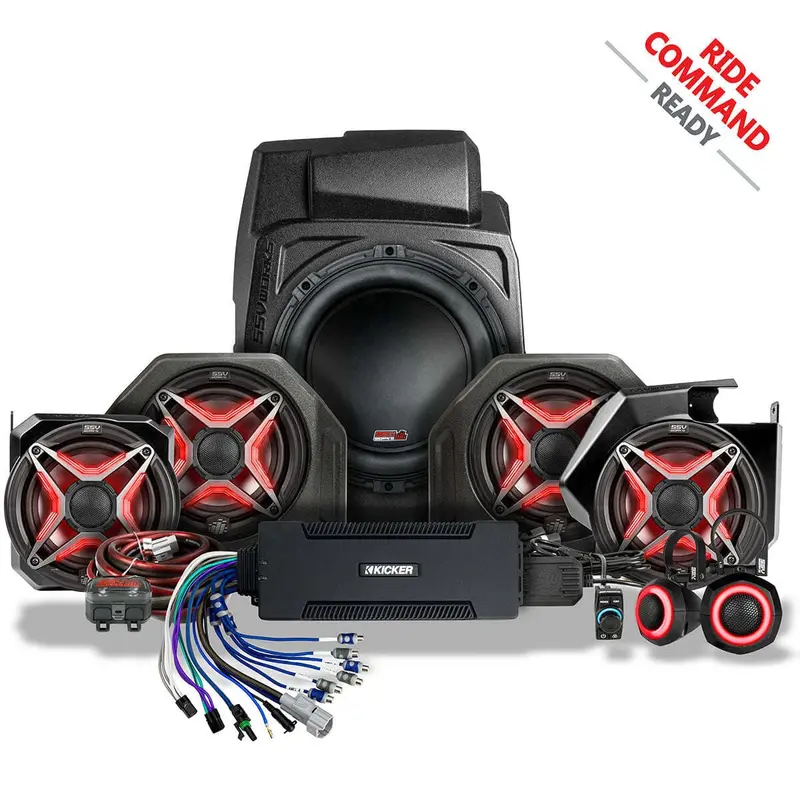 Ssv Works '25-'26 Polaris Rzr Pro R Phase-5 V-Spec Ride Command Plug & Play Kit - 7-Speaker 1
