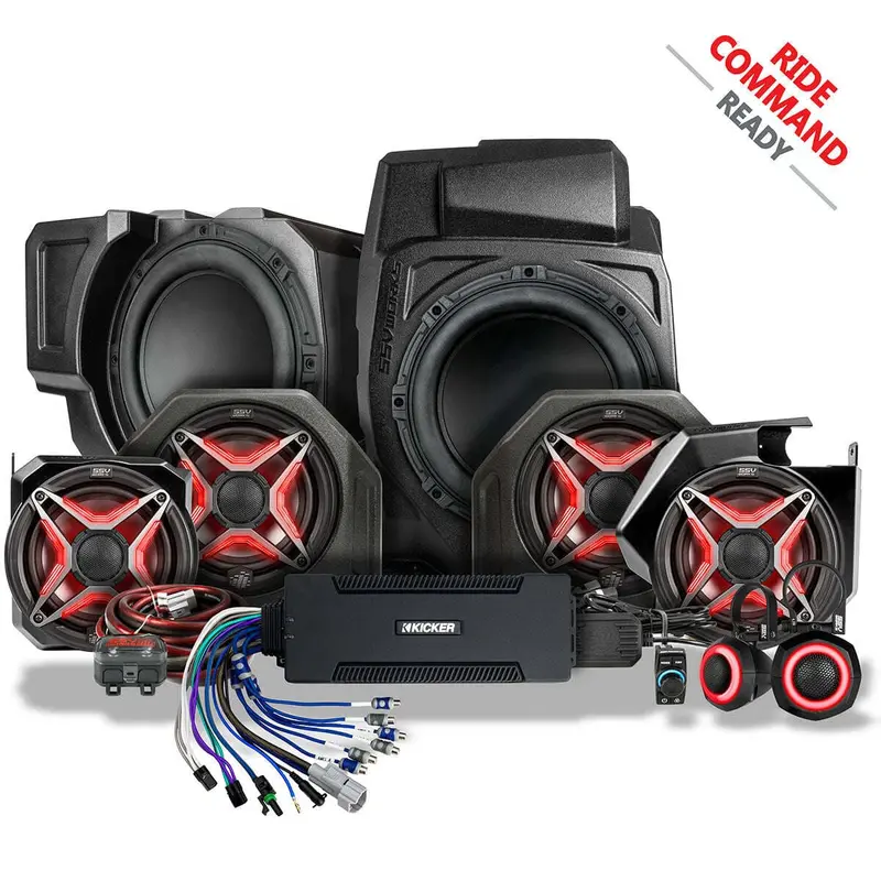 Ssv Works '25-'26 Polaris Rzr Pro R Phase-5 V-Spec Ride Command Plug & Play Kit - 7-Speaker 2