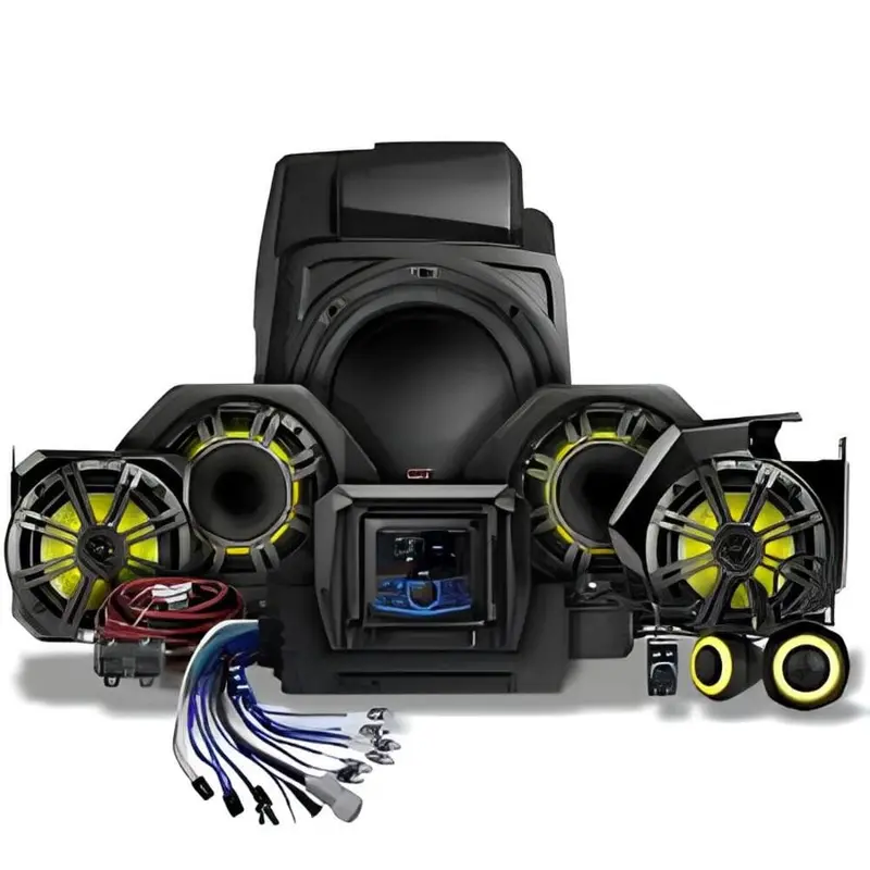 Ssv Works '25-'26 Polaris Rzr Pro R Phase 7 Plug & Play Speaker Kit W/Jvc Radio 1